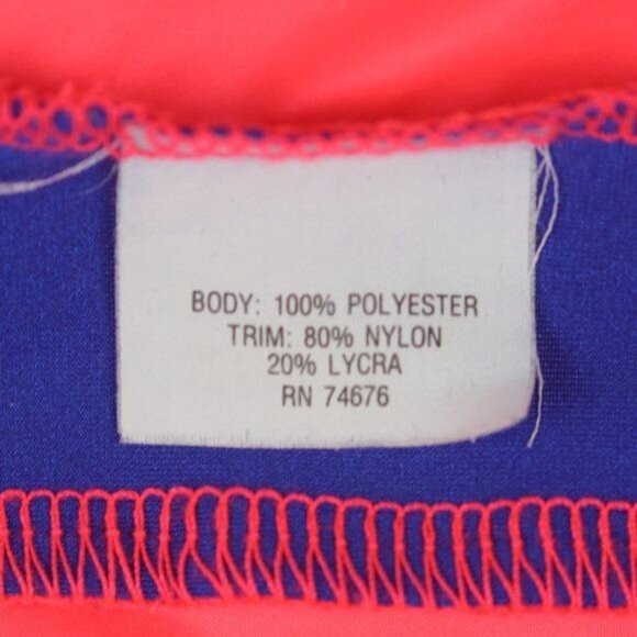 Lowe Alpine Women's Small Neon Orange & Blue Full Zip Windbreaker Jacket - Picture 9 of 10